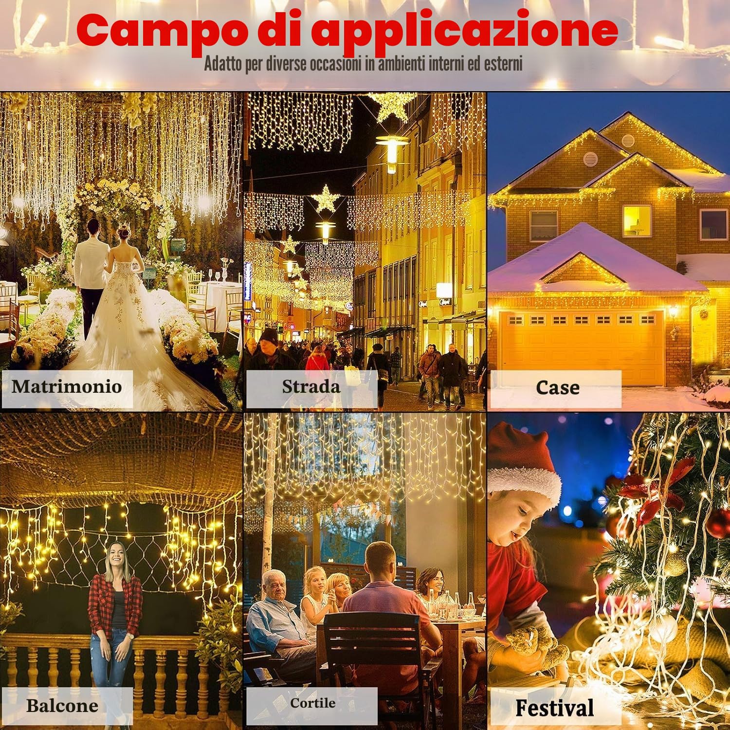 UISEBRT Tenda Luminosa Esterna 15M 600 LED, Catena Luci Nataliazie con 8 Modalità, IP44 impermeabile, Bianco Caldo, per Interno, Esterno, Giardino, Natale, Matrimonio, Feste, Halloween