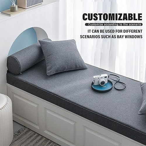 Miniatura 2 de Cojín de banco personalizado, antideslizante y duradero para silla de interior y exterior, cojín de banco para muebles de patio, cojín de ventana de