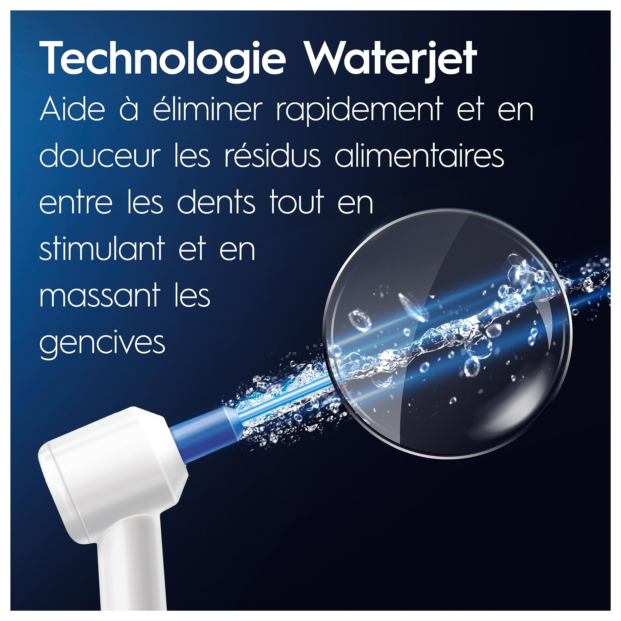 Oral-B Hydropulseur Dentaire et Brosse à Dents Electrique iO 6, Pack en Blanc – Coffret pour Brossage et Nettoyage Interdentaire, avec des Jets d’Eau, Manche avec 5 Modes dont Soin des Gencives