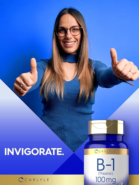 Carlyle B1 Vitamin 100mg | 300 Tablets | Supplement for Women & Men