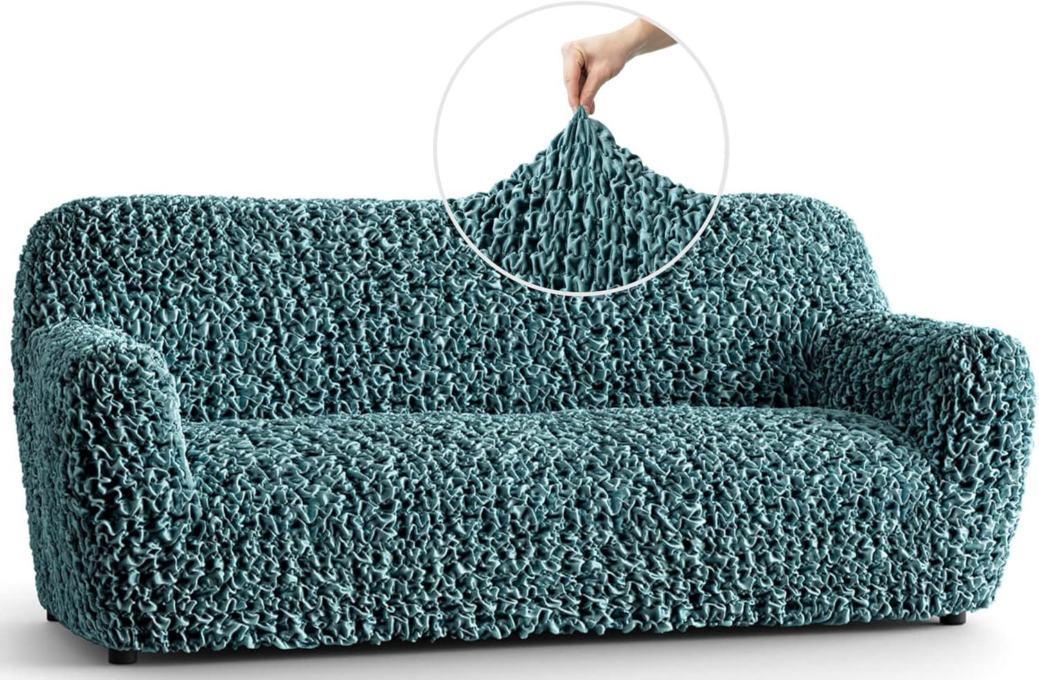 PAULATO BY GA.I.CO. Sofa Slipcover Stretch Velvet Sofa