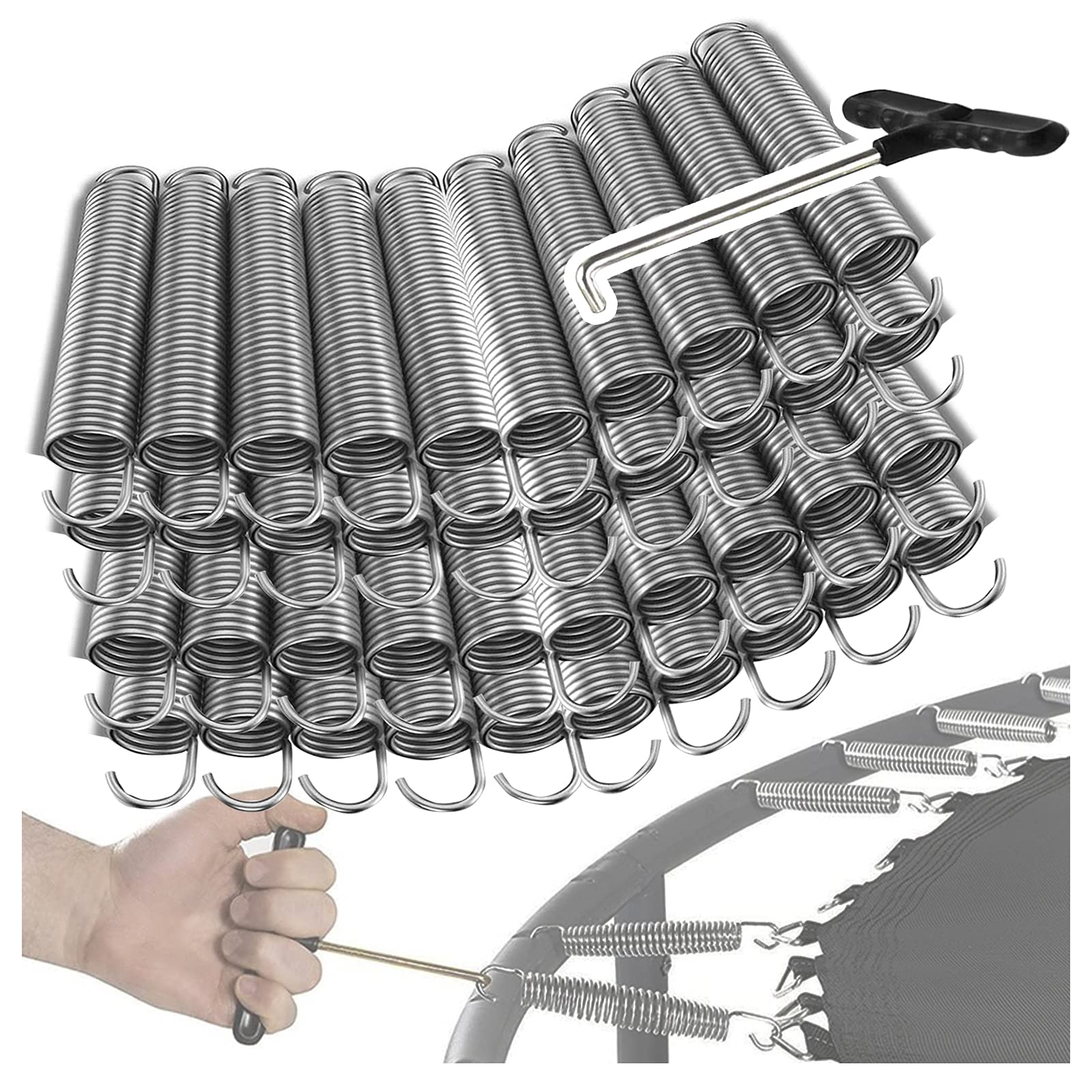 Alta qualità 88-210 mm acciaio antiruggine include 1 strumento 10PCS sostituzione Jump ngs