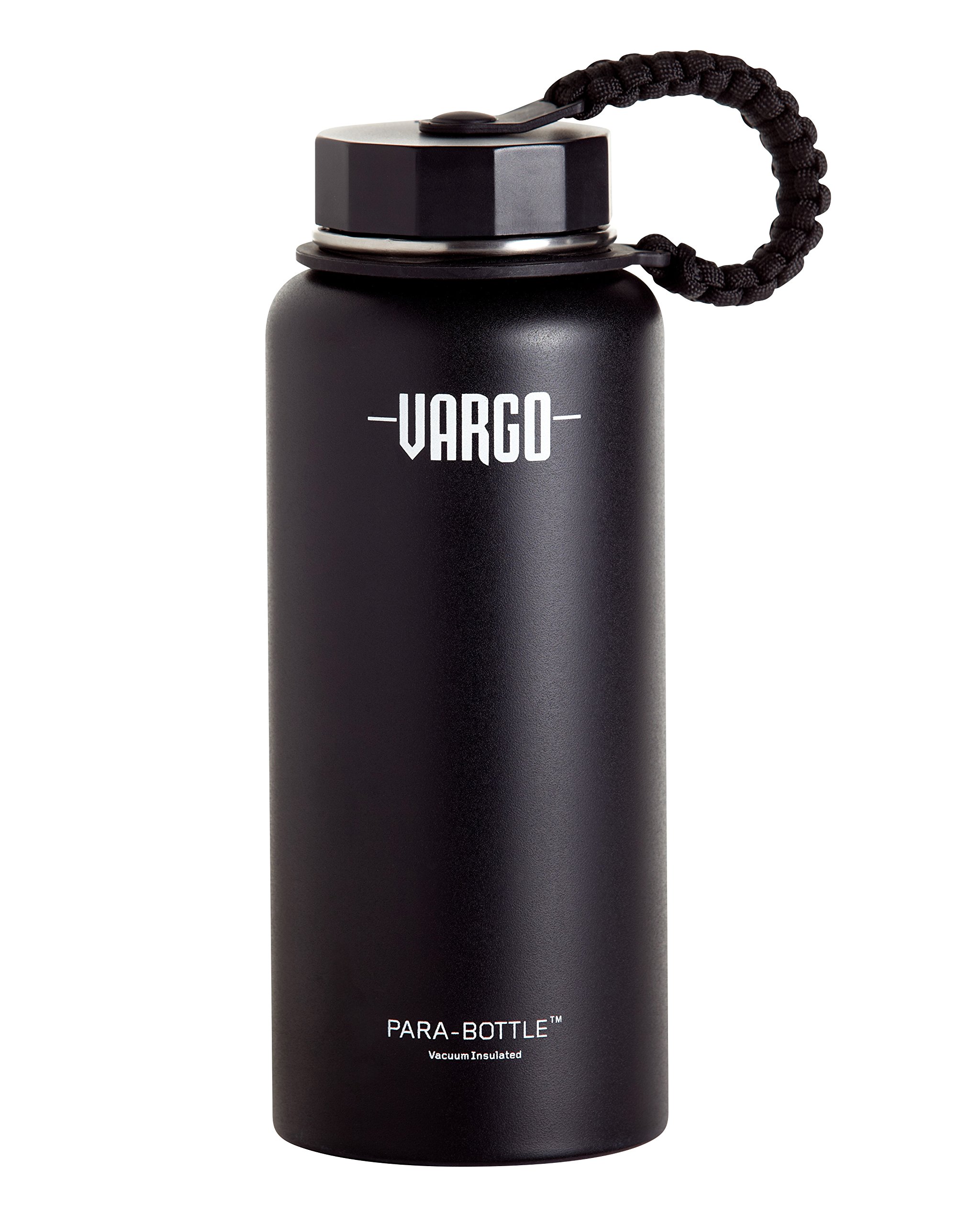 Vacuum Insulated Stainless Steel Para-Bottle (Black) - 32 oz