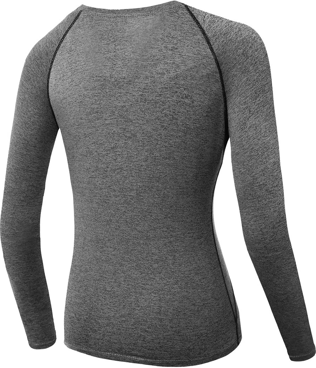CADMUS Women's 3 Pack Running Compression Long Sleeve T Shirt