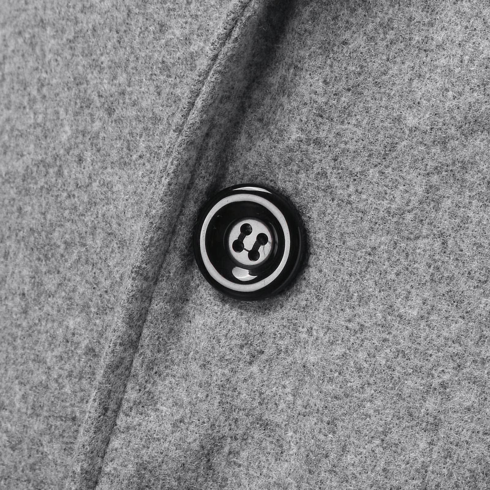 Generisch Manteau d'hiver pour homme grande taille col à revers manches longues veste en cuir rembourrée manteau épais veste en peau de mouton