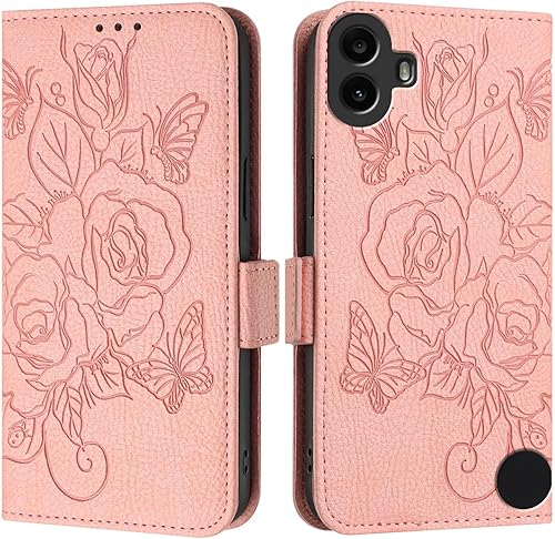 Miniatura 5 de for Nothing CMF Phone 1 - Funda para teléfono y protector de pantalla con bloqueo RFID, ranura para tarjetas, soporte en relieve, para teléfono