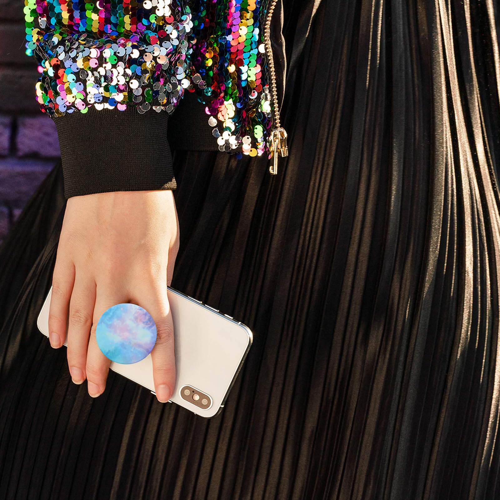 Supporto Per Cellulare Ad Anello Girevole 360&deg; - Presa Sicura Per Smartphone E Tablet | Verde Nebula