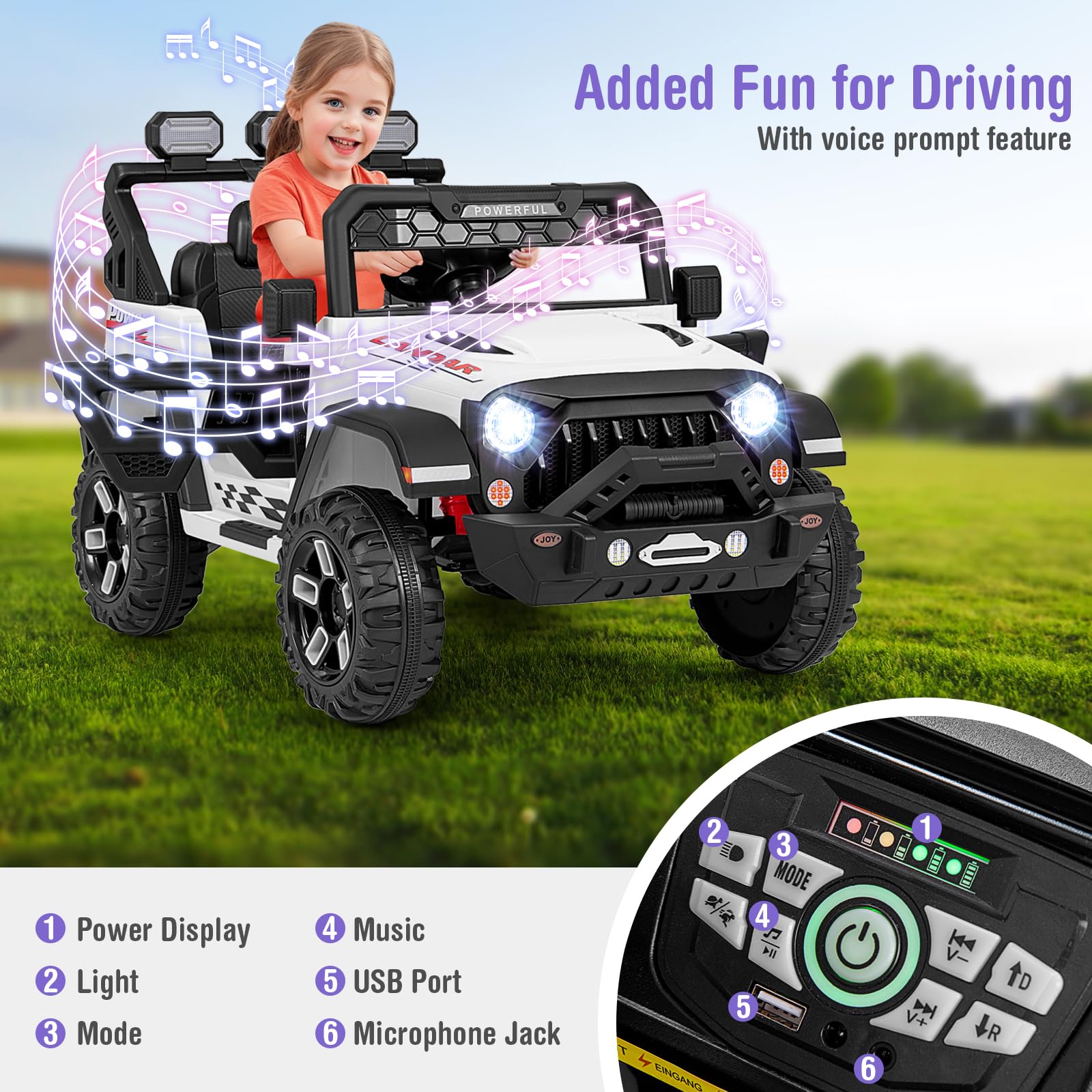 Jeep How To Charge HONEY JOY 12V Ride On Truck, Battery Powered