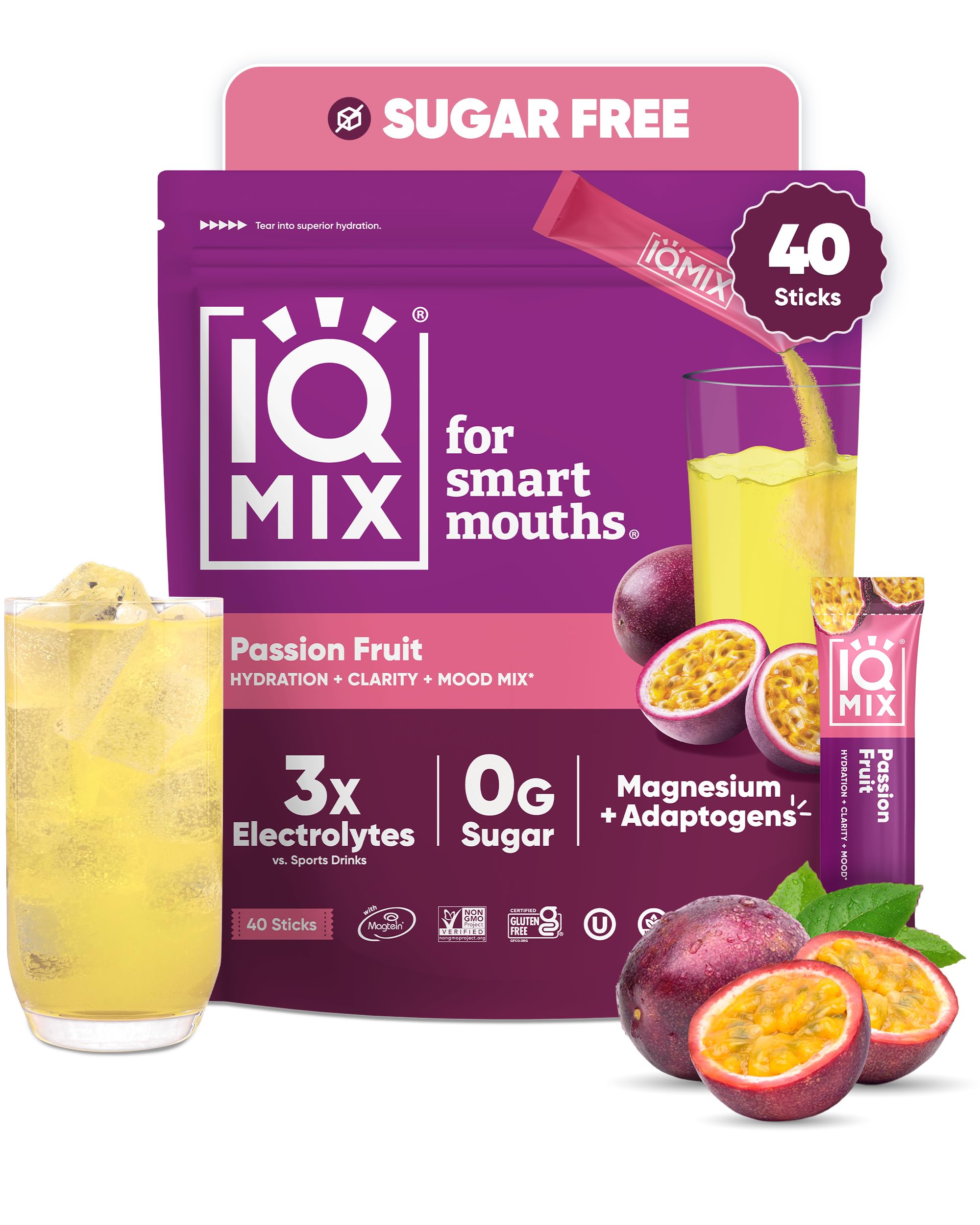 IQMIX Sugar Free Electrolytes Powder Packets, Blood Orange 20ct — Amazon image 10
