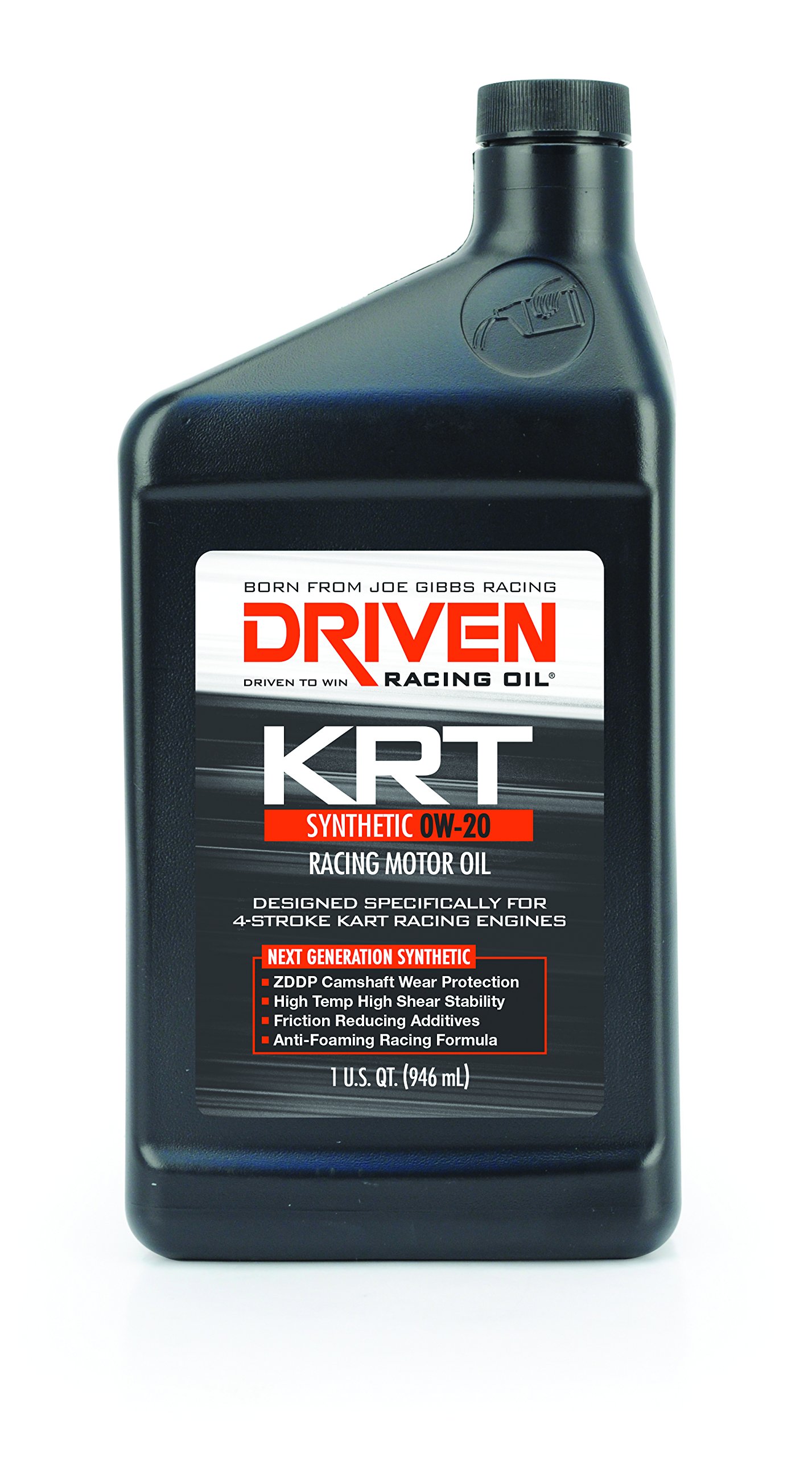 Driven Racing OilJoe Gibbs 03406 KRT 0W-20 4-Stroke Karting - 1 Quart Bottle