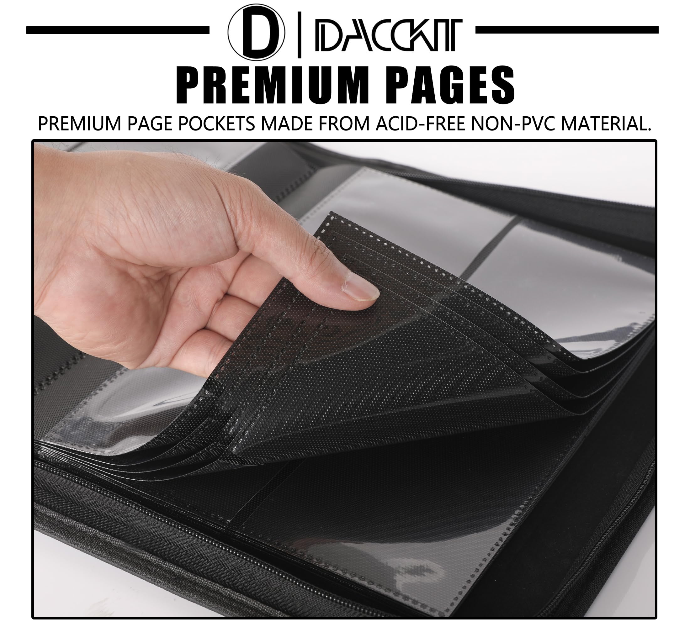 D DACCKIT Semi Rigid Card Binder, Fits 240 Cards Sleeves - Image 3