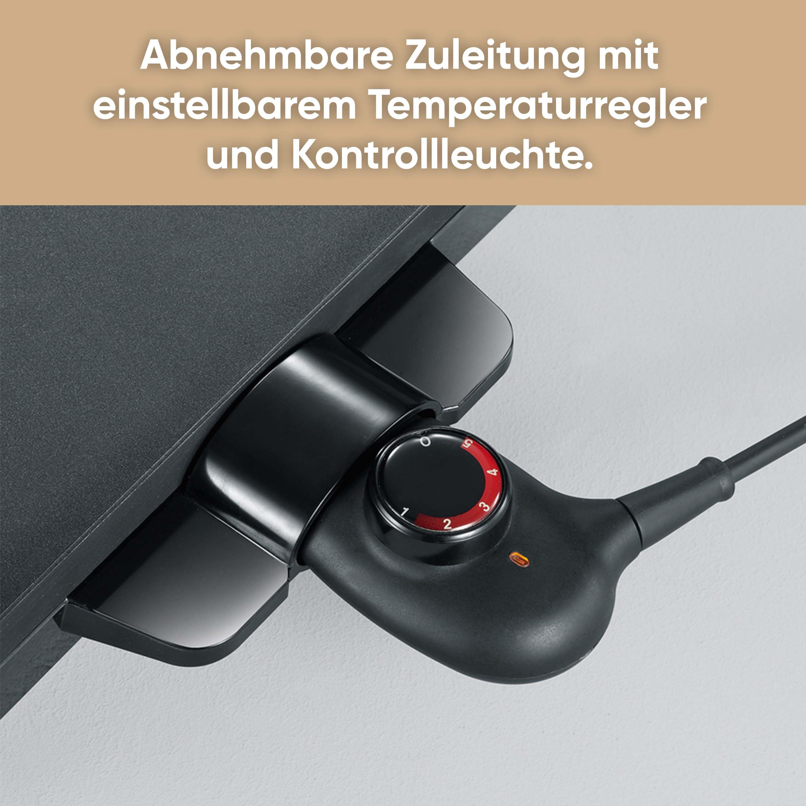 SEVERIN Tischgrill für Fleisch, Fisch und Gemüse, XXL Teppan Yaki Platte mit Antihaftbeschichtung, Elektrogrill mit Fettauffangschale und Temperaturregler, schwarz, KG 2397
