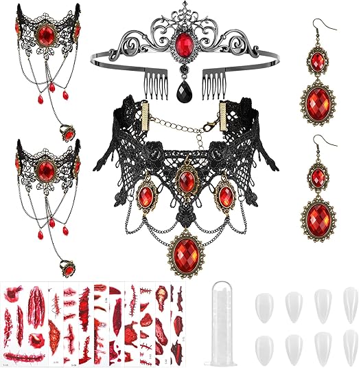 Gothic Vampire Halloween Costume Accessories Set | Pinterest