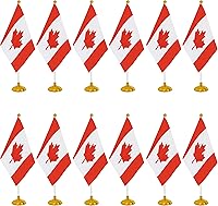 Vista 35 de WXTWK Paquete de 12 banderas de escritorio peruanas pequeñas mini banderas de mesa peruanas con base de soporte, decoración de celebración