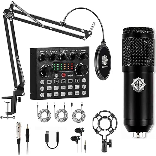 DIGIMORE Condenser Mic Kit with V8 Sound Card