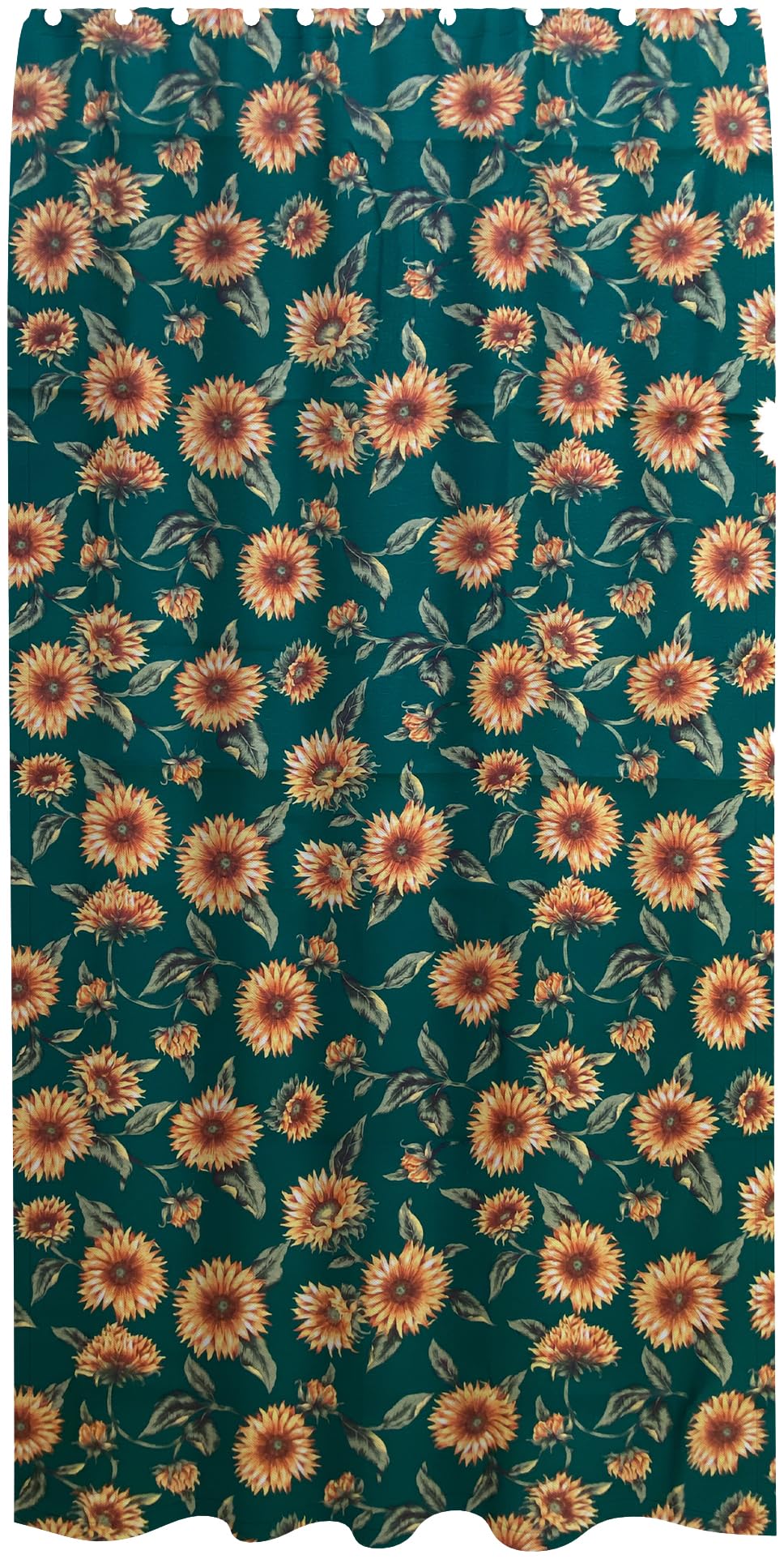 Tende da Esterno per Balconi, Gazebo da Sole con Anelli Termiche parasole (145X290 CM, GIRASOLE CON RETRO TINTA UNITA VERDE)