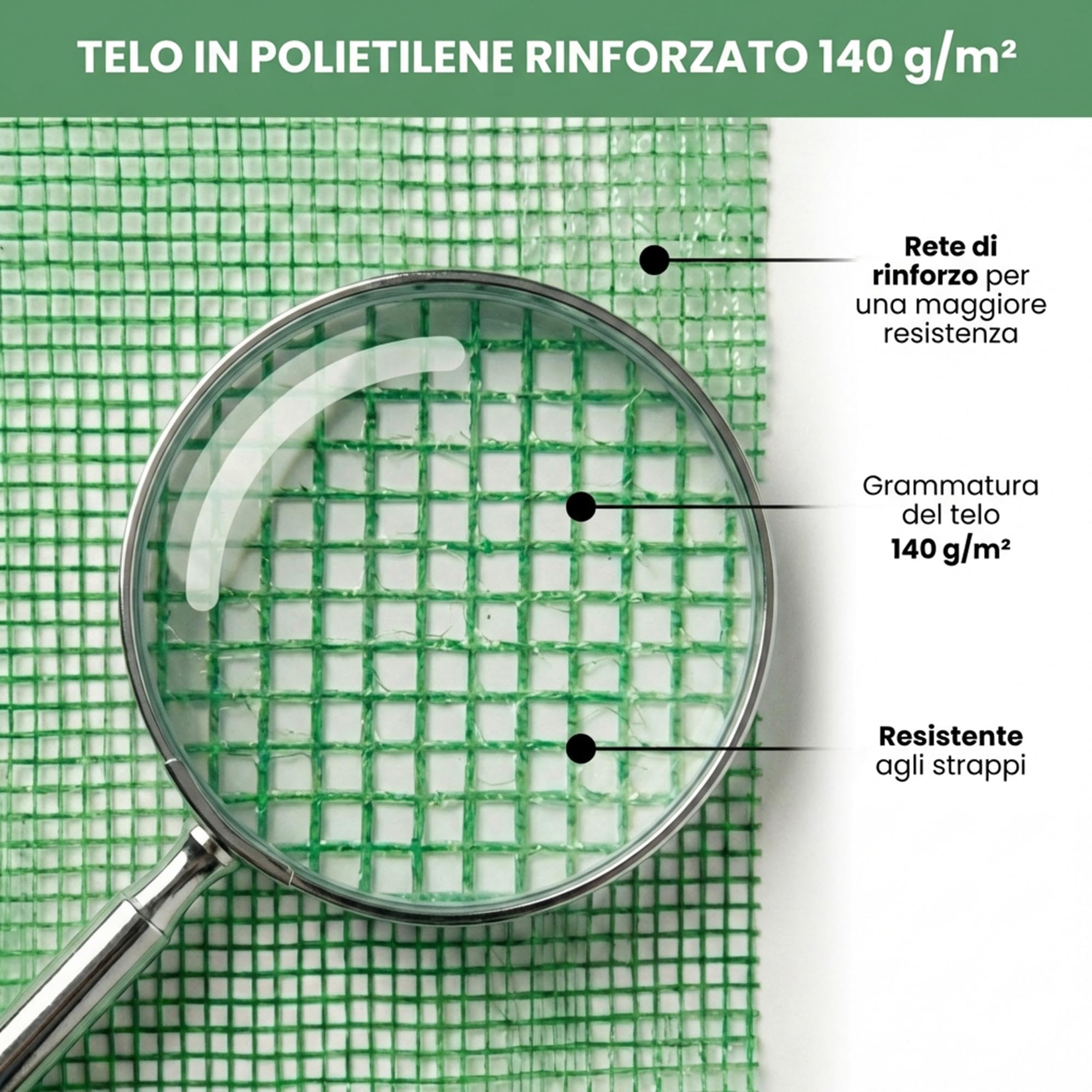 AKORD Invernadero de Túnel para Jardín con Estructura de Acero Galvanizado y Película de PE, 6 Ventanas y 1 Puerta, 200x300x200 cm, Verde