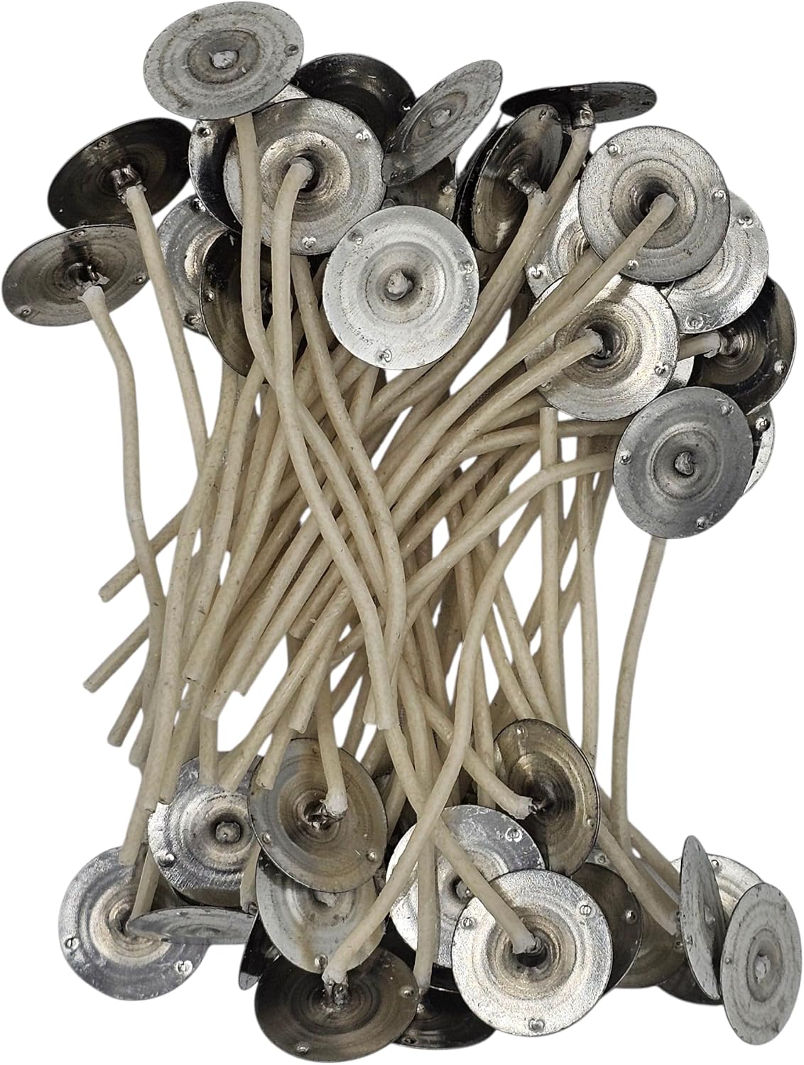 50 Pack | Jess Mae 44-24-18 Zinc Core Candle Wicks | 3 Inch Pre-Waxed & Pre-Tabbed Candle Wicks for Candle Making | Best Wick for Votives and Gel Candles | DIY for Candle Making Supplies