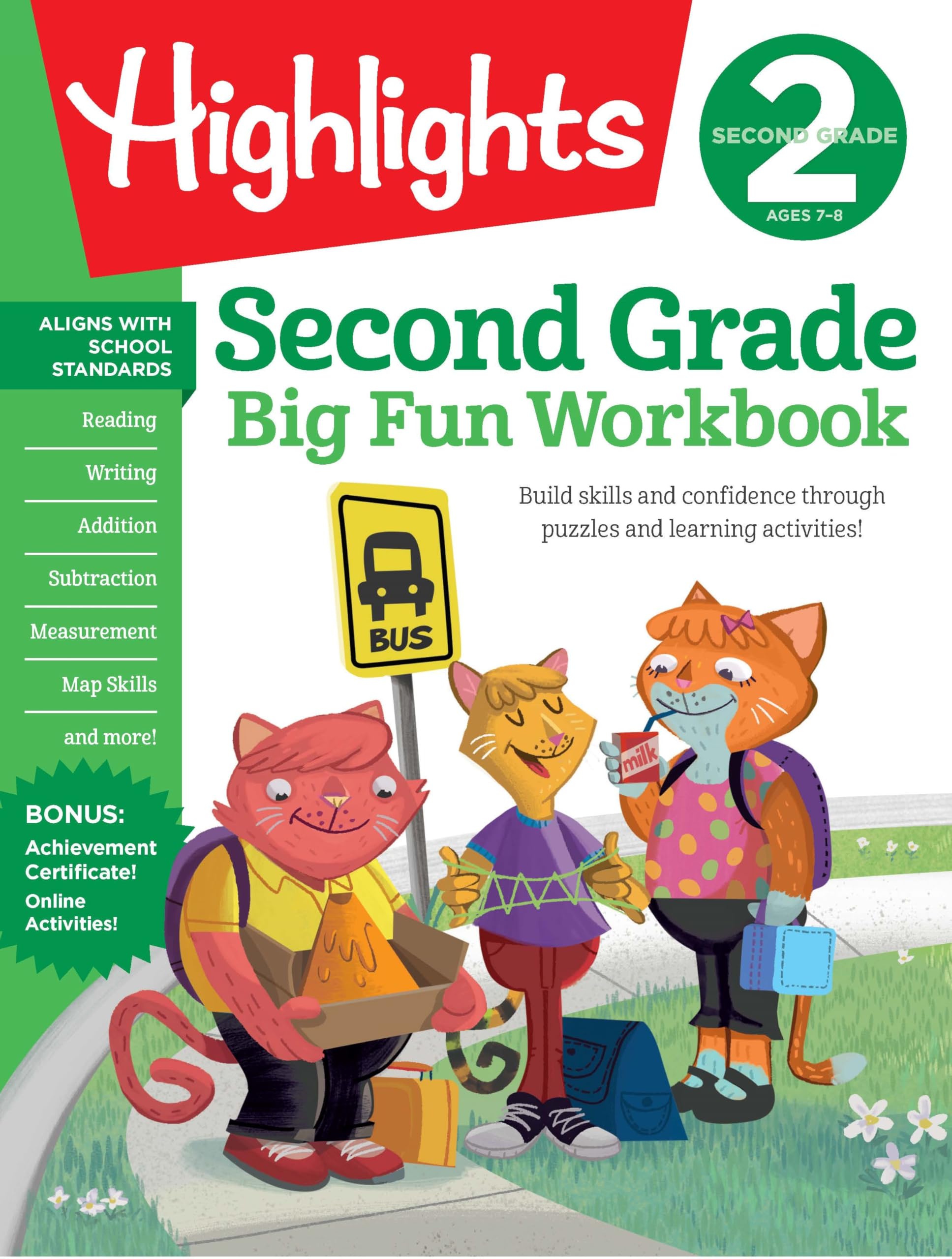 Second Grade Big Fun Workbook: Second Grade Curriculum Workbook for Kids, Pract