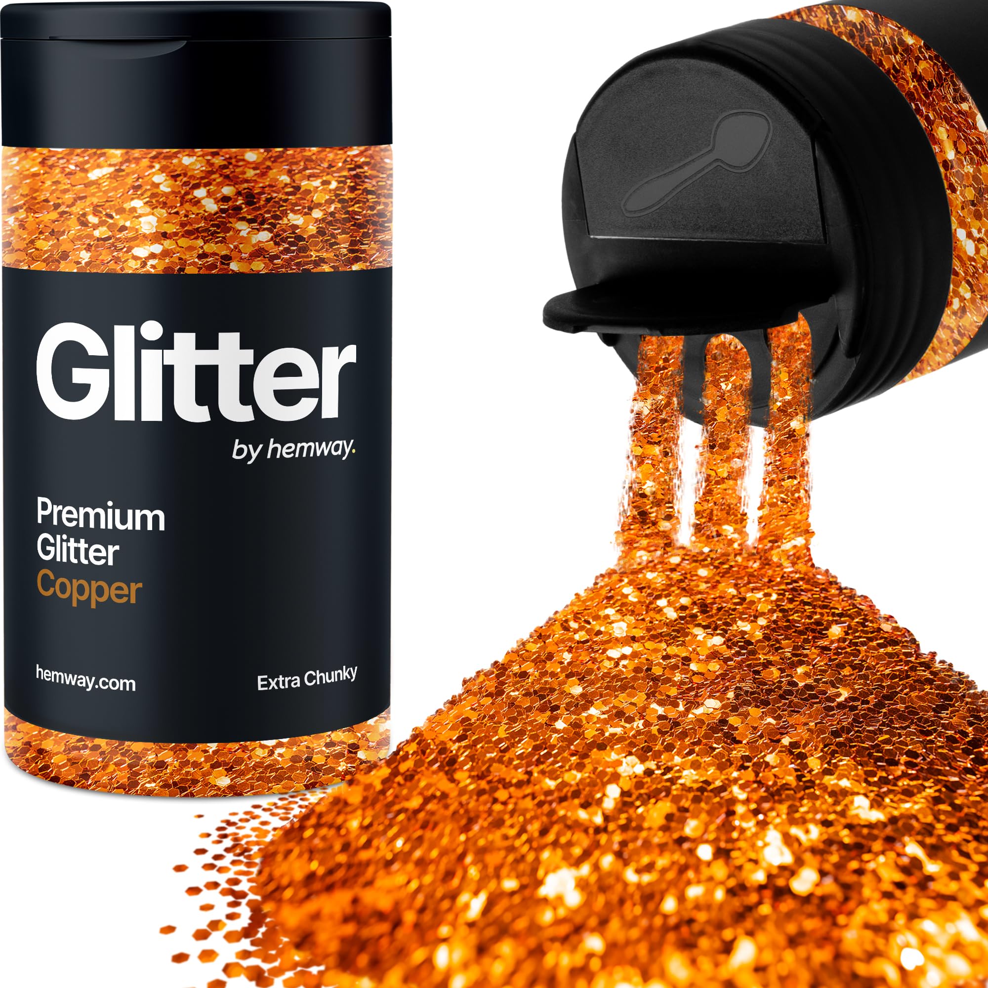 Champagne Gold Glitter Shaker, 130g Ultrafine Glitter, Crafts 1/128" Metallic Flake Champagne Gold Sequins, Resin & Epoxy Crafts, Decorating, Halloween, Christmas Nail, Face, Hemway — view 206
