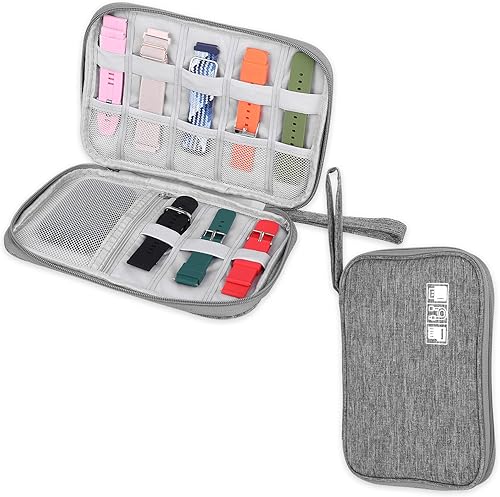 TIESOME Funda de almacenamiento para correa de reloj, bolsa organizadora de viaje para correas de reloj, resistente al agua, organizador de correas TIESOME Funda de almacenamiento para correa de reloj, bolsa organizadora de viaje para correas de reloj, resistente al agua, organizador de correas