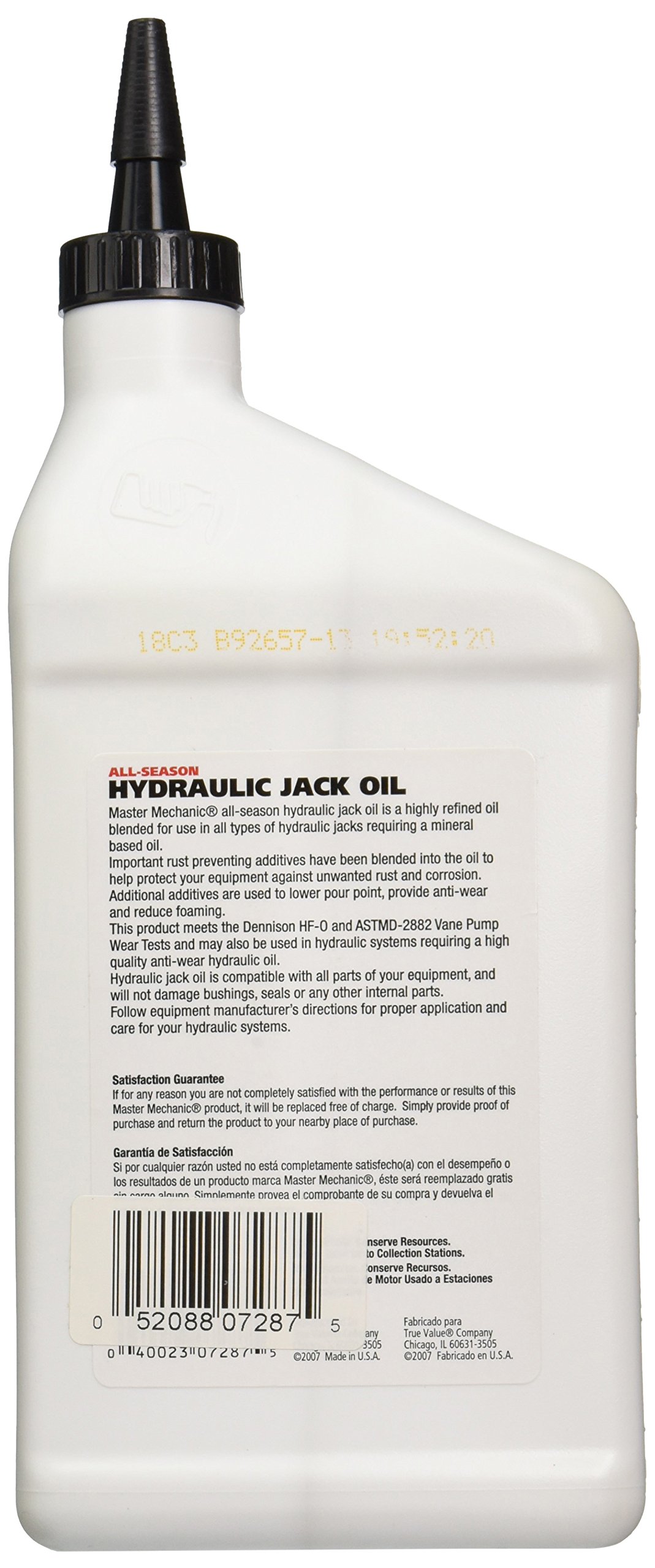 Amazon.com: OLYMPIC OIL 131794 Master Mechanic Hydraulic Jack Oil