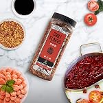 Soeos Flakes de Chili haut de gamme Sichuan 7 oz (198g) Toutes naturelles, non-OGM, moyennes épices chaudes pour la cuisine.