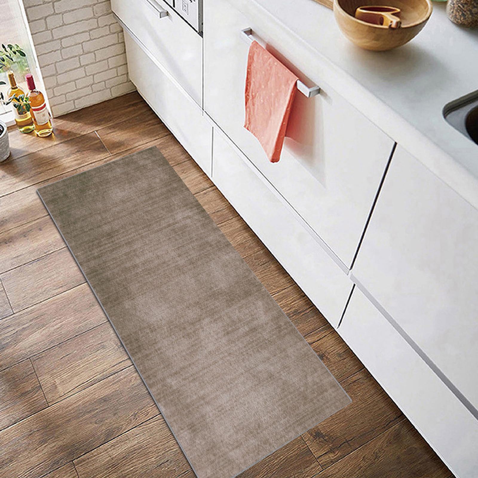 Tappeto Runner 3 Metri Antiscivolo - Per Cucina, Corridoio, Grigio, Lavabile - Foto 4