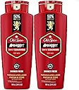 Old Spice Refreshing Body Wash for Men, 3X Defense, 24/7 Shower Fresh with Long Lasting Scent, Red Collection, Swagger with Cedarwood Scent, 24 oz (Pack of 2)