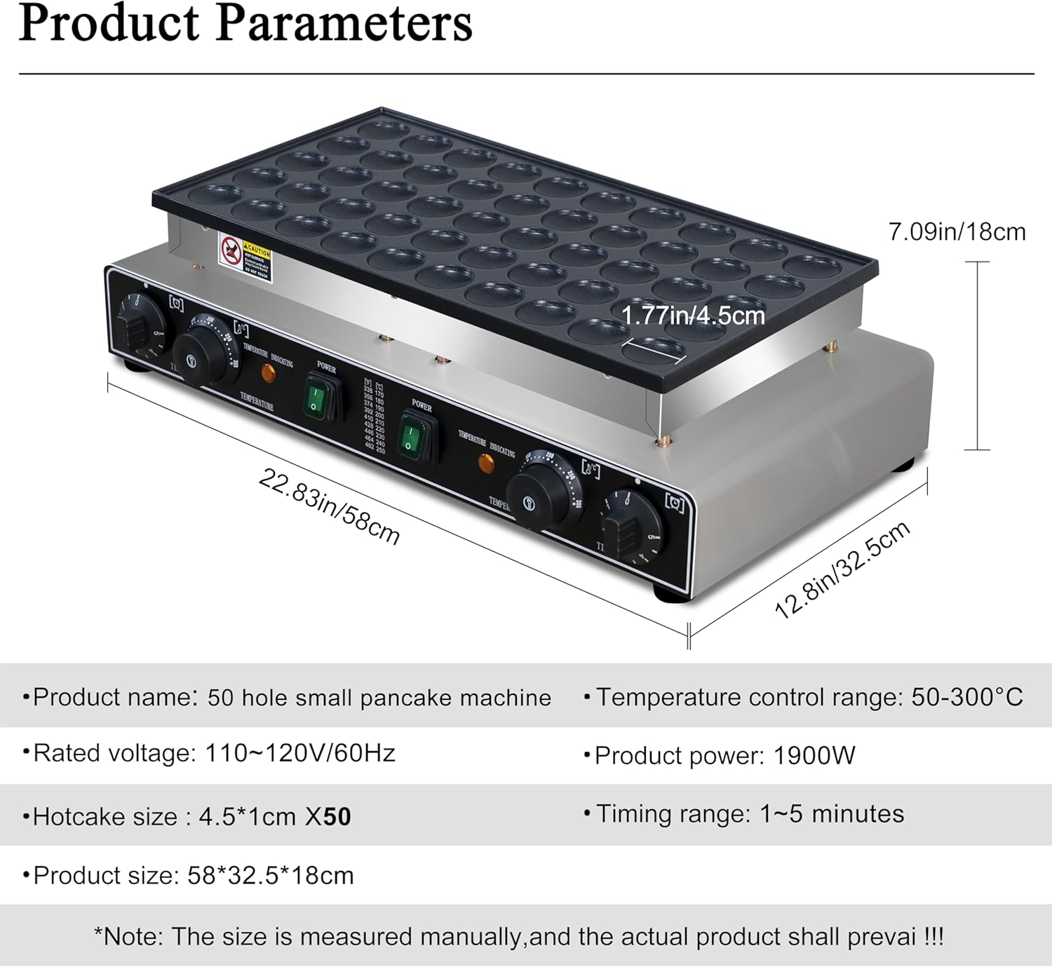 Commercial Poffertjes Grill