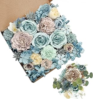 Serra Flora Artificial Flowers Combo for DIY Centerpieces Arrangements Wedding Bridal Bouquet Candle Holder Baby Shower Cake Flower Home Decor