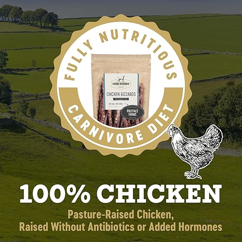 Miniatura 4 de Farm Hounds Palitos de molleja de pato de alta calidad, 100% naturales, golosinas de pato criadas en pastos para perros, golosinas de proteína