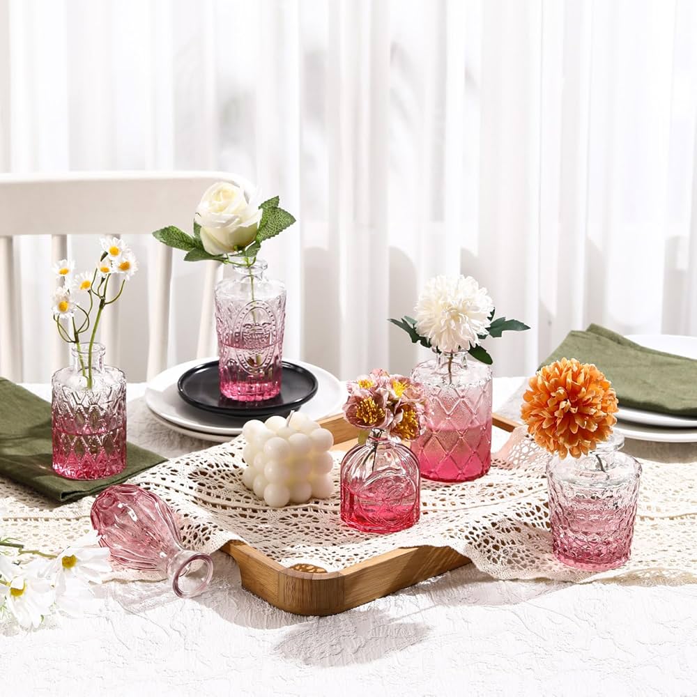 ROLLSCERAY Bud Vases in Bulk 30, Glass Vases for