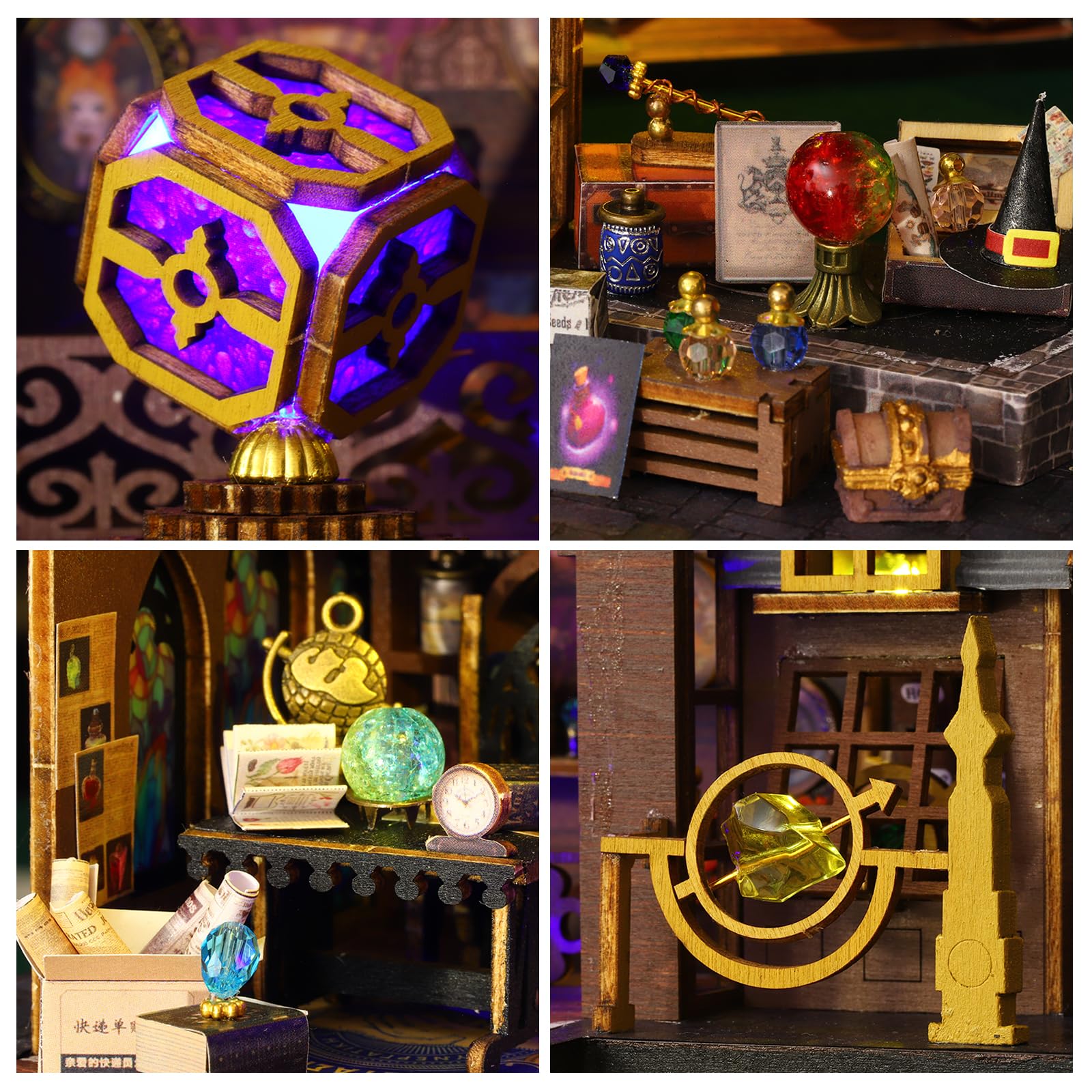 Kit fai da te per case in miniatura, CUTE ROOM Casa magica Kit artigianale per casa delle bambole Kit modello per adulti per costruire un regalo di compleanno per Uomini e donne