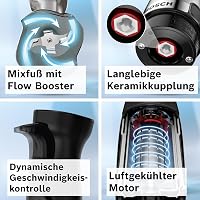 Bosch ErgoMaster Series 6 Kézi Turmixgép 1000W Rozsdamentes Acél Pengékkel 4