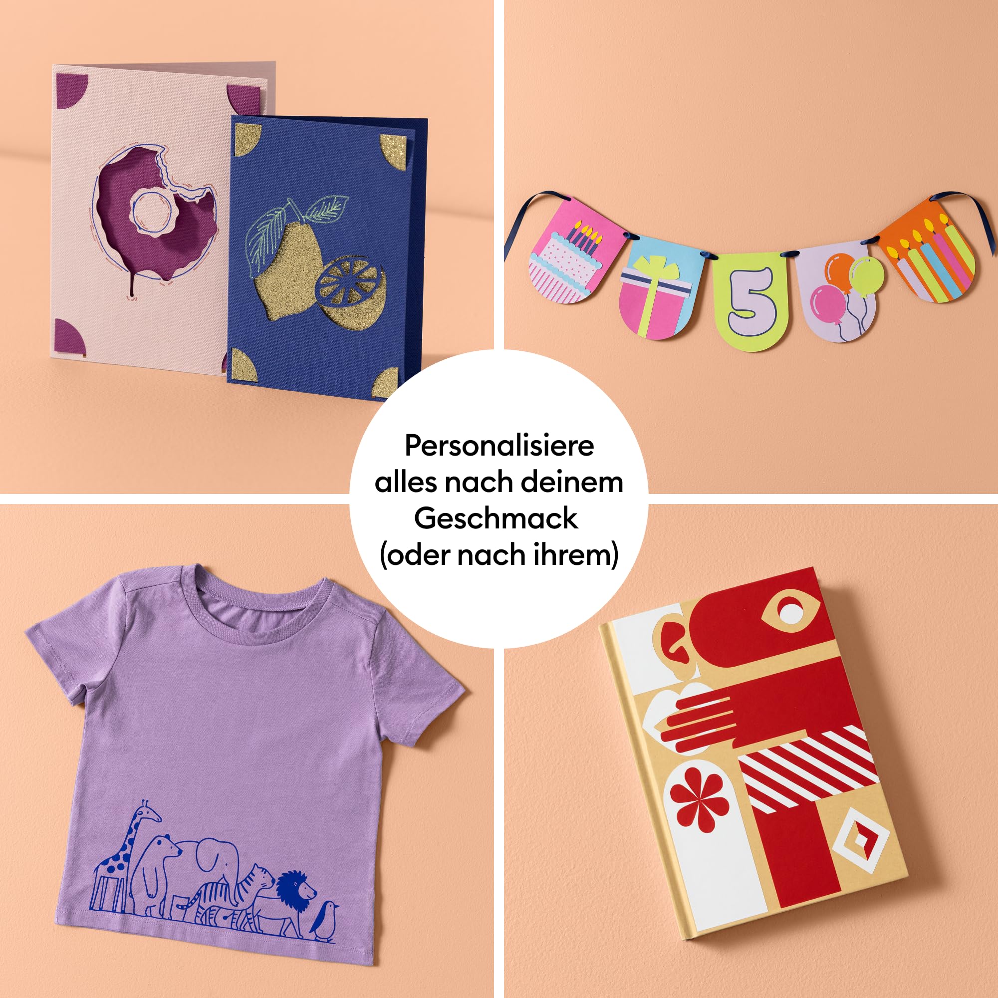 Cricut Joy™ 2 Deluxe Bundle + Digitale Inhalte. Intelligente kompakte Schneidemaschine – perfekt für Projekte wie individuelle Karten, einfache Aufkleber & Etiketten