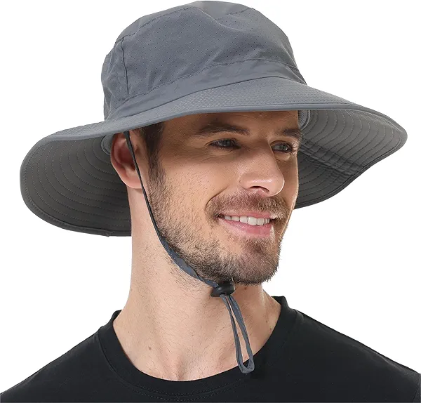 ZOORON Boonie Hat UPF 50+ Cooling Sun Hat for Men and Women,Wide Brim Bucket Hats with UV Protection for Safari Hiking Beach