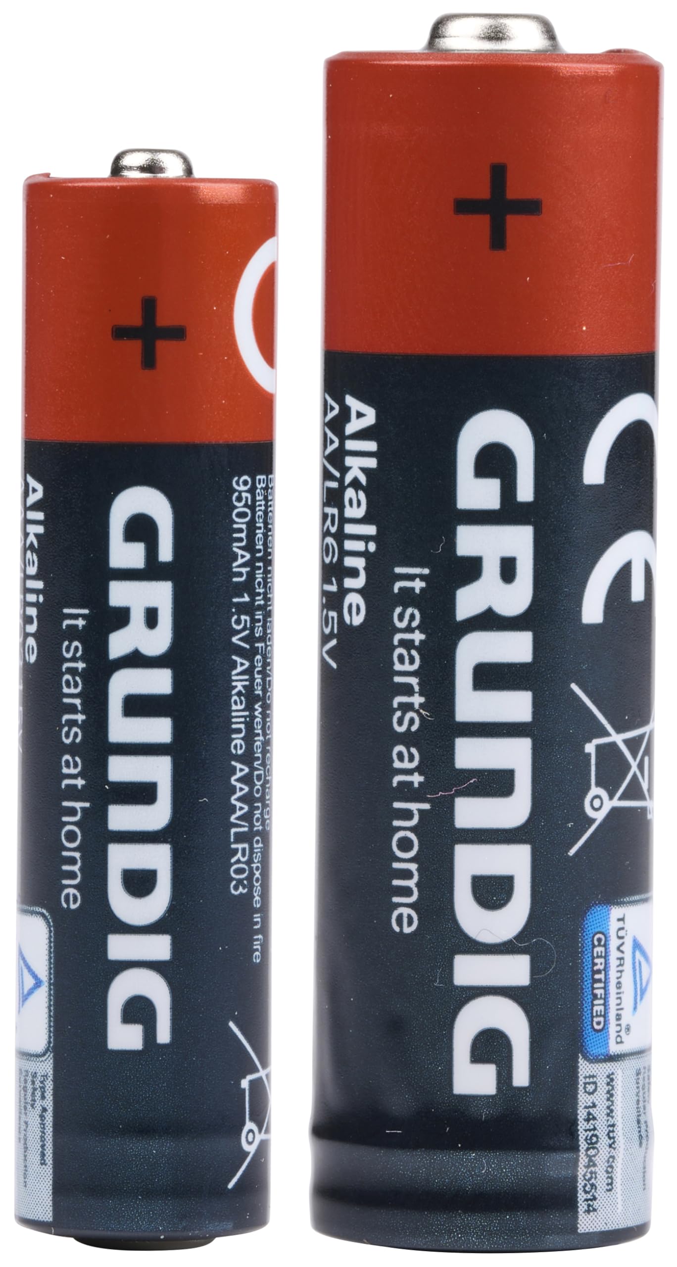 Grundig Batterie AA e batterie AAA – Set di 36 batterie alcaline 1,5 V – per giocattoli, telecomandi, sveglie, batterie pronte all'uso, formato economico versatile