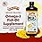 Barlean\'s Omega 3 Fish Oil Liquid Supplement with Vitamin D for Men and Women, 1080mg of EPA and DHA Fatty Acid, Promotes Brain & Heart Health - Non-GMO, Mango Peach, 32 oz