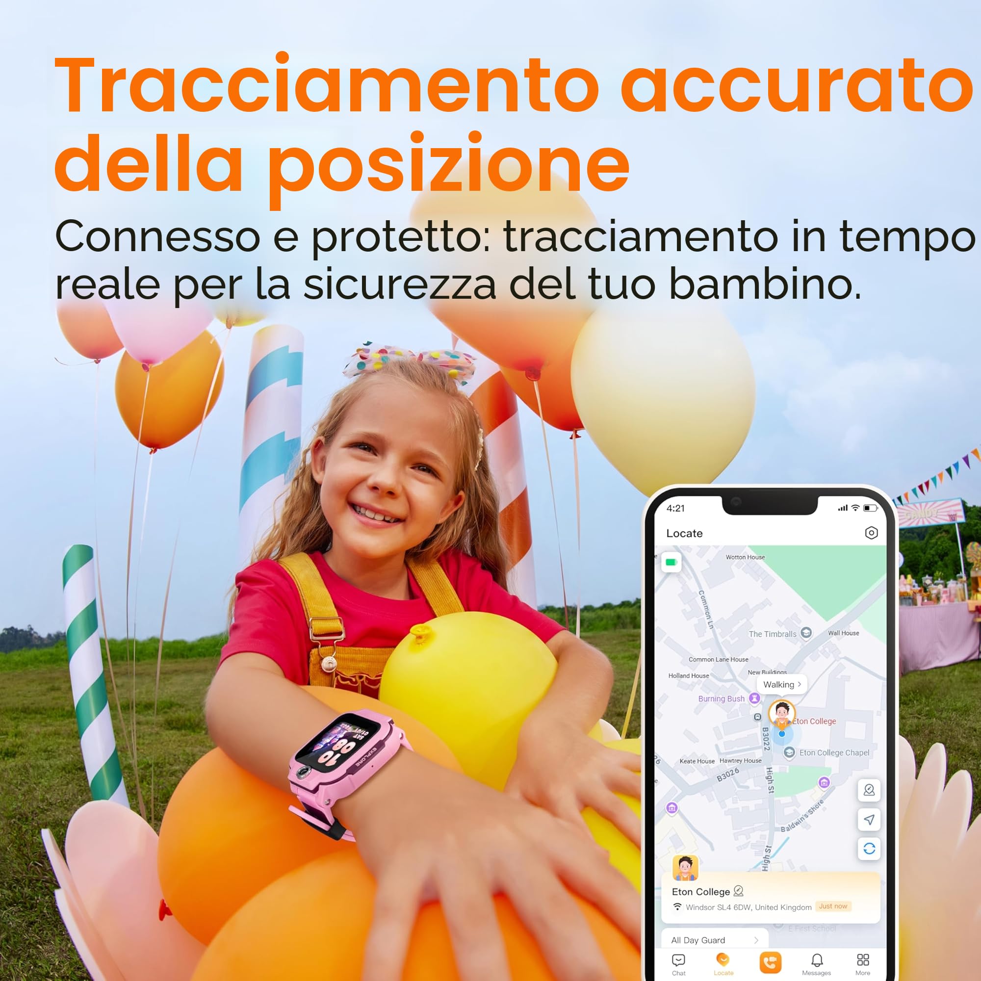 imoo Z3 Smartwatch per Bambini, Videochiamate, GPS, SIM, SOS, IPX8, Blu | Videochiamate HD, VoLTE, Chat, Localizzazione GPS, Supporto SIM, SOS Emergenza, Impermeabile IPX8, Fotocamera, Modo Scuola