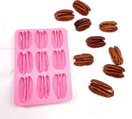 Miniatura 6 de Molde de silicona Pecans 9 Cavities - Hecho de rollos de nueces reales molde de silicona - Moldes de jabón - Moldes de cera para derretir - Moldes