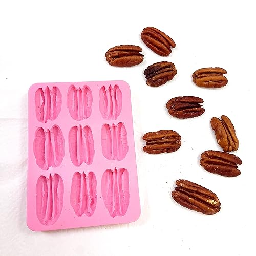 Miniatura 2 de Pecan silicone mold Wax melt silicone mold Candle dessert mold Wax silicone mold 9 Cavities mold