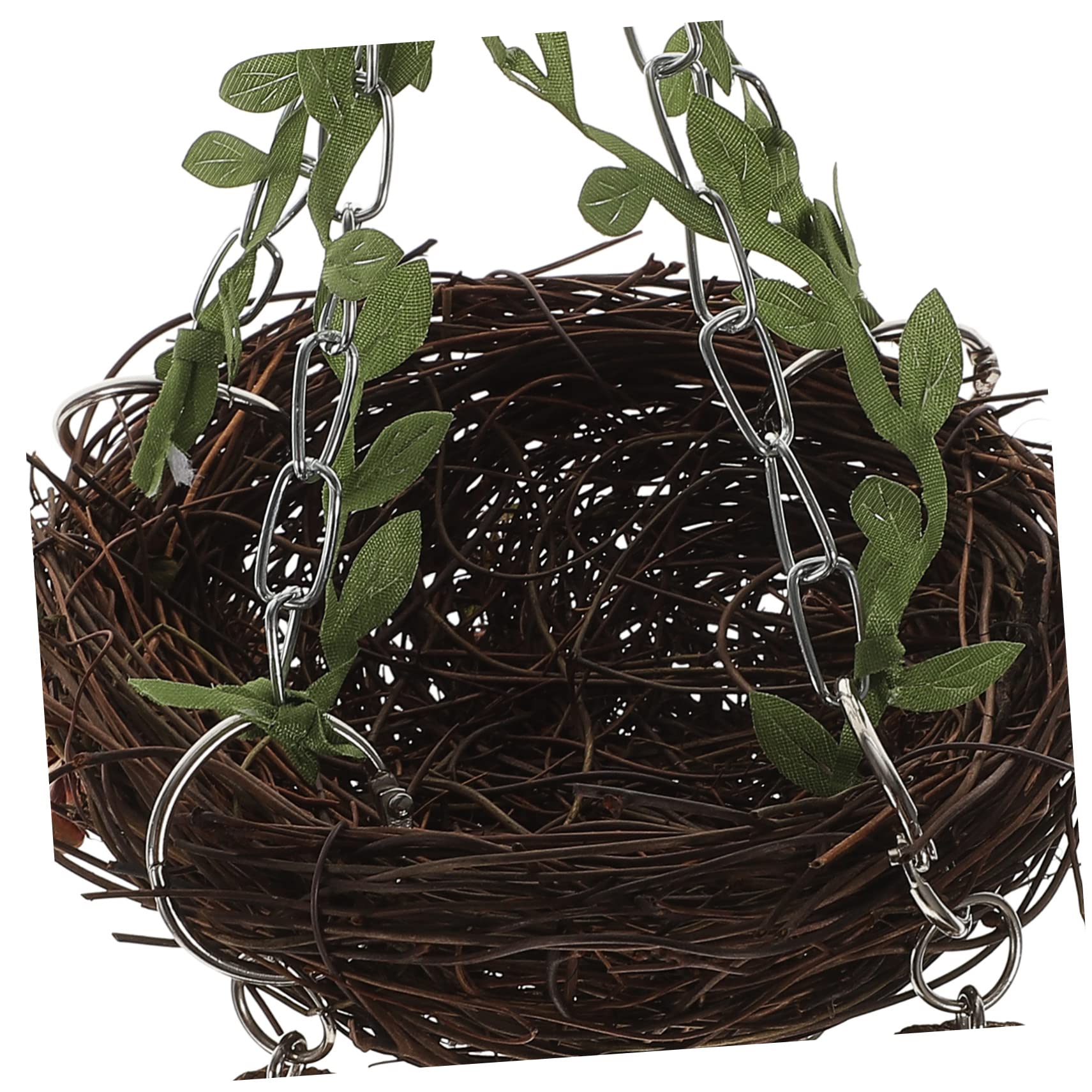 BESPORTBLE 4pièces Nid Suspendu Rattan Naturel pour Oiseaux Nichoir pour Perruches Et Perroquets Petite Moyenne Et Installation Facile Stimule La Curiosité Oiseaux