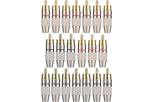 Connect with Clarity and Precision: Premium 20-Pack RCA Connectors for Speaker Wire