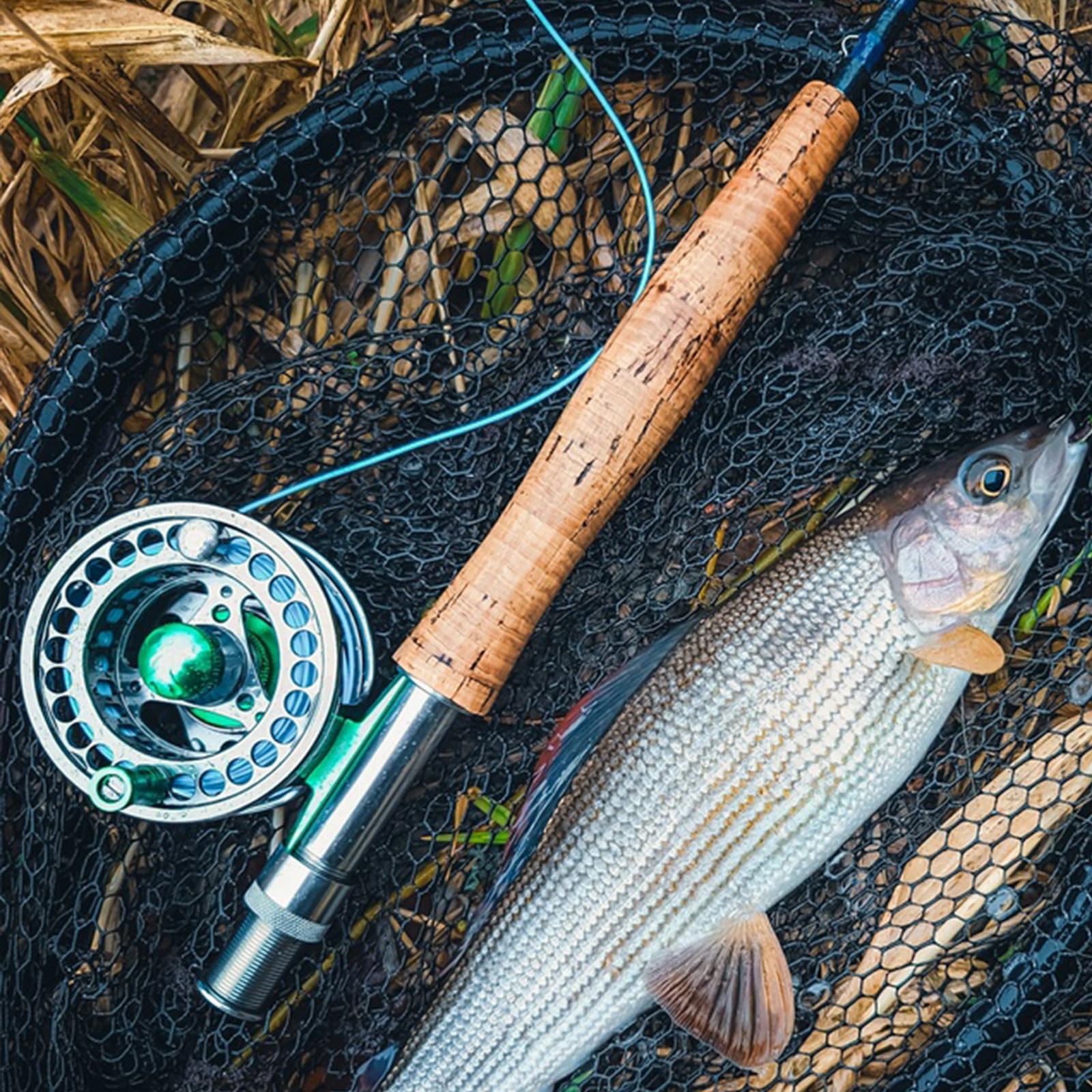 Kylebooker Moulinet Anti-oxydant Ultra léger, Corps en Alliage d'aluminium usiné CNC et Moulinet de pêche à la Mouche à Bobine Taille 3/4,5/6,7/8 Pêcheur à Mouche