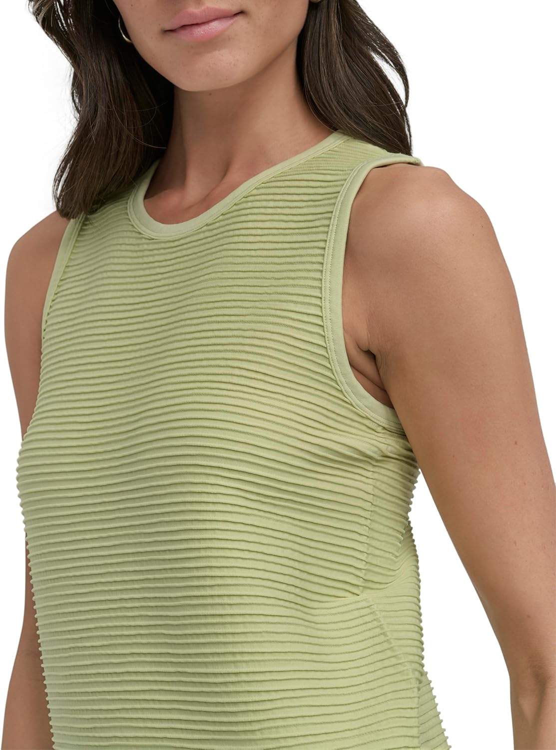 DKNY Women's Workwear Short Sleeve Stretch Sweater, Green - Image 5