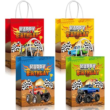 Monster Truck Party Favor Bags