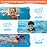 Gintenco Kids Snorkel Set, Diving Mask for Children as Unisex Kids Swimming Goggles, Anti-Fog Diving Mask and Dry Top Snorkel Combo Set for Junior and Youth