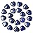 YATOJUZI 20PCS Lapis Lazuli Heart Healing Crystals Natural Lapis Lazuli Crystal Set Blue Love Stones Polished Stone Bulk Wholesale Mini Pocket Gemstones Reiki Energy Gifts for Women Men