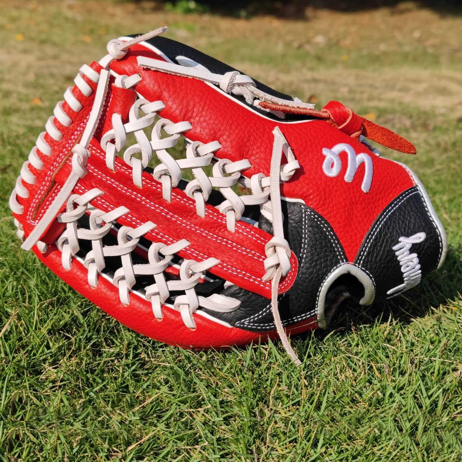 Full Grain Leather Baseball Softball Glove Adult Youth Infield Outfield